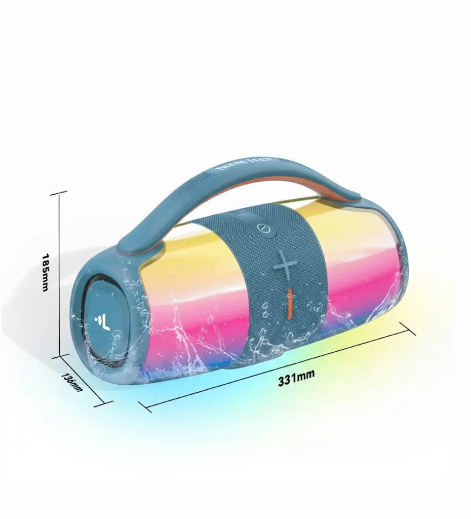 R128 Premium RGB Işıklı Taşınabilir Bluetooth Hoparlör